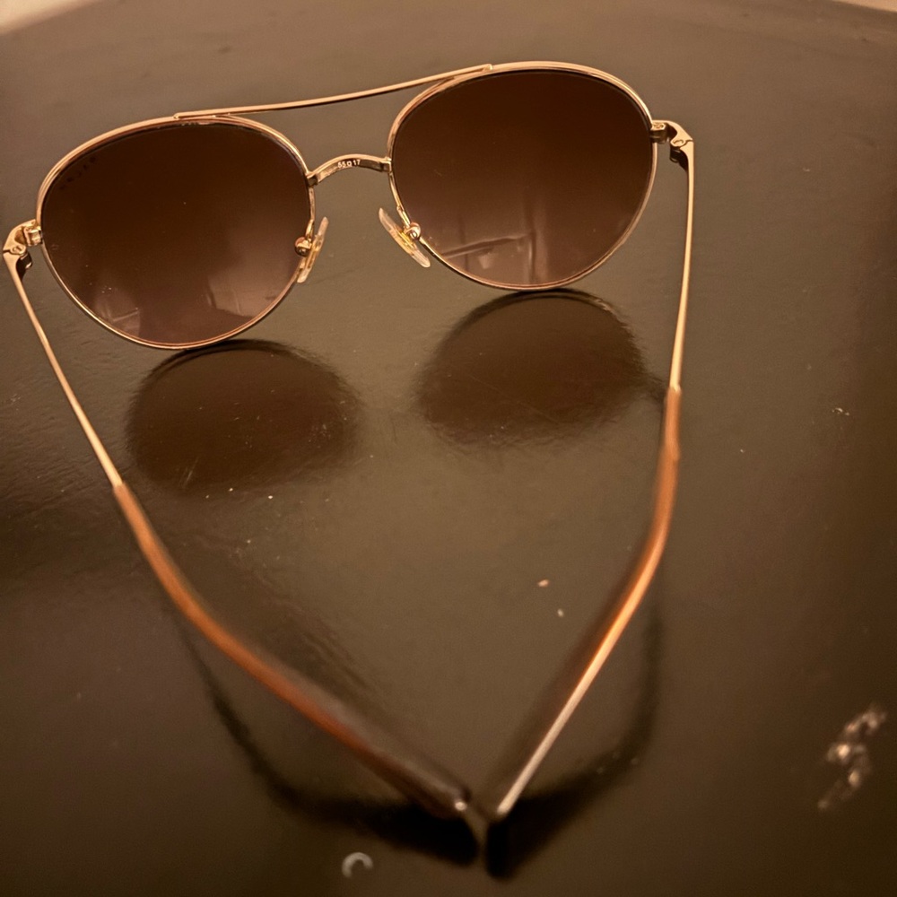 Ralph Lauren Gold Aviator Sunglasses